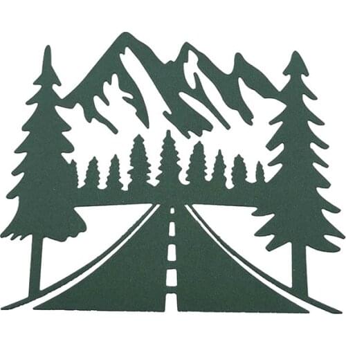 Julyarts Road Snow Mountain Cutting Dies 2021 Dies Scrapbooking Soldes For Scrapbooking Photo Album Decoration Embossing Paper