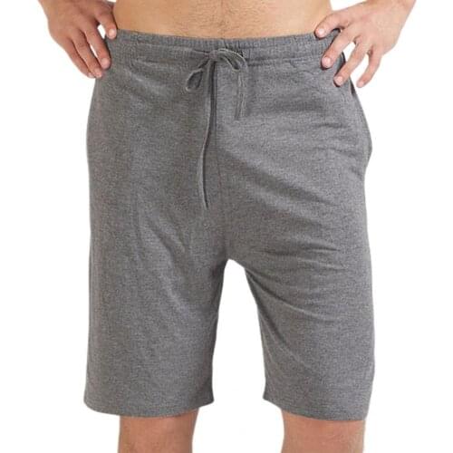 Men Shorts Loose Breathable wide waist elastic band design Modal Men Pajama Bottom Shorts for Sleeping штаны