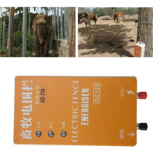 Solar Fence Energizer energi Charger High Voltage Pulse Controller Animal Poultry Farm Electric Fencing Shepherd