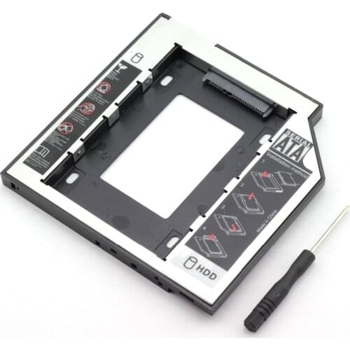 1pc kphrtek Universal 9.5mm Second HDD Caddy SATA 3.0 Hard Drive Adapter SSD HDD Hard Drop Shipping