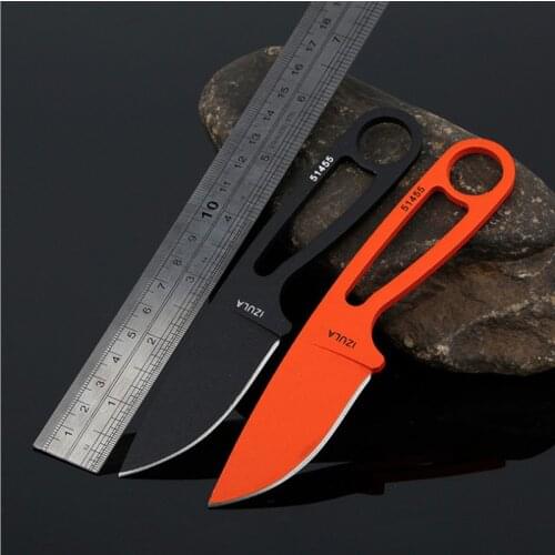 2pcs DIY pocket Knife Blanks 440c Sharp Fixed blade Hunting Knife camping knifeblade billet outdoor EDC Self-defense survival