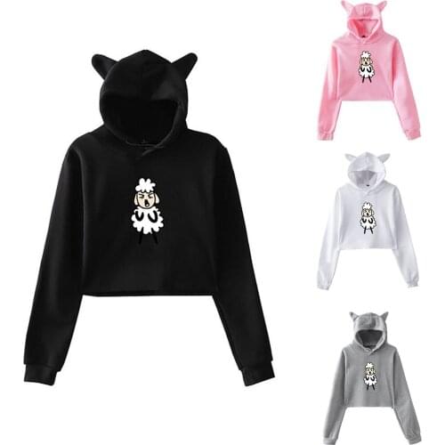 Womens Casual Hoodie Long Sleeve Sheep Printing Simplicity Sweatshirt Pocket Thin Hoodie Blouse Top Shirt Female Tops Streetwear