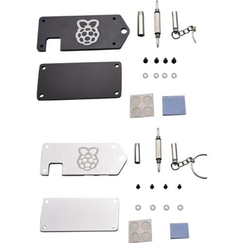 1Set ZV2 Aluminum Protective Case Metal Enclosure Shell for Raspberry Pi Zero W