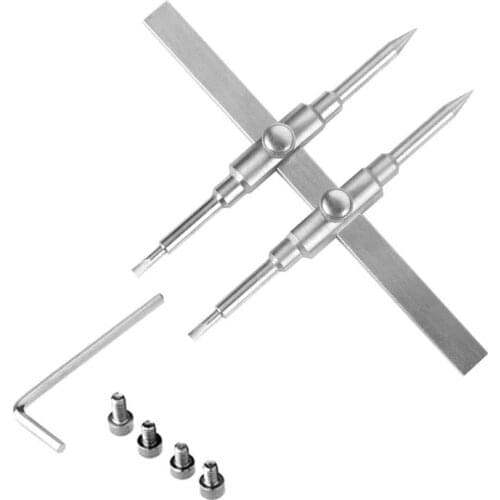 1Set Professional Dual Tip Stainless Steel Lens Spanner Wrench Opening Repair Disassemble Tool Kit 10-130MM for DSLR Kit C7AA