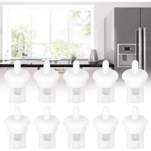 10Pcs Refrigerator Switch Press to Reset OFF-ON Freezer Door Controlled Switch White PBS-35B