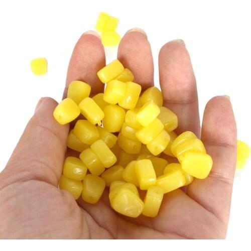 50pcs Corn Smell Carp Fishing Lure Silicone Soft Plastic Bait Tackle Floating Lures China Accessories Fish Artificial Set Pond
