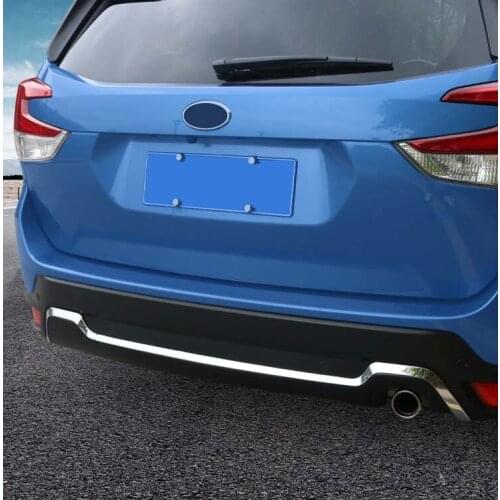 Rear Chrome ABS Protector Bumper Cover Trim For 2019-2021 Subaru Forester Fiber Decoration New 8PCS