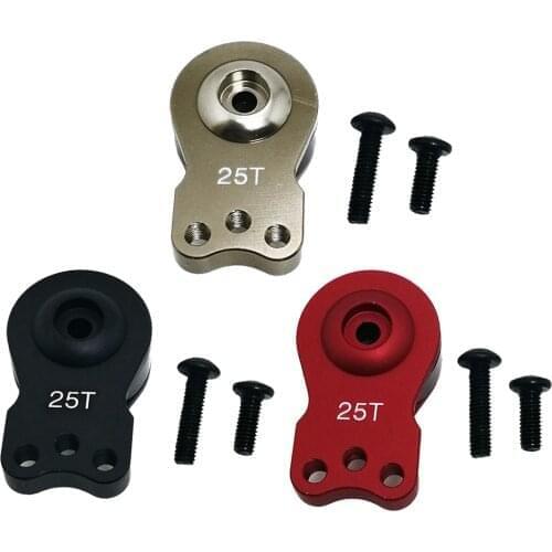 Aluminum Alloy 25T Servo Horns Metal Steering Arms for 1/10 RC Crawler Car Accs