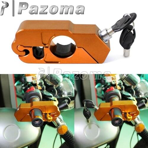 Dirt Bike CNC Aluminum Brake Lever Throttle Grip Lock ATV Scooter Motorcycle Security Locks for Triumph BMW Honda Ducati Yamaha
