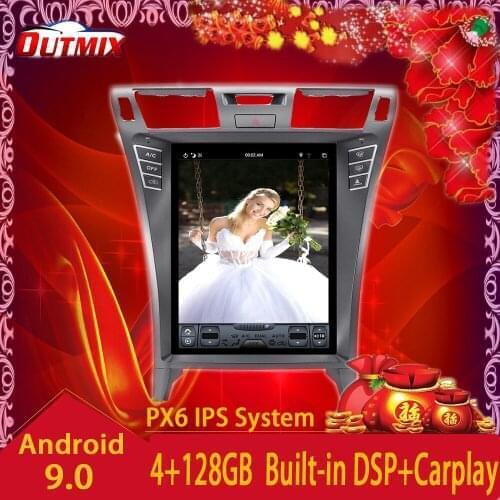 Android 9 128GB Tesla Style Car Multimedia Player GPS Navigation For Lexus LS460 LS600h 2006-12 Stereo Head Unit Car Radio DSP