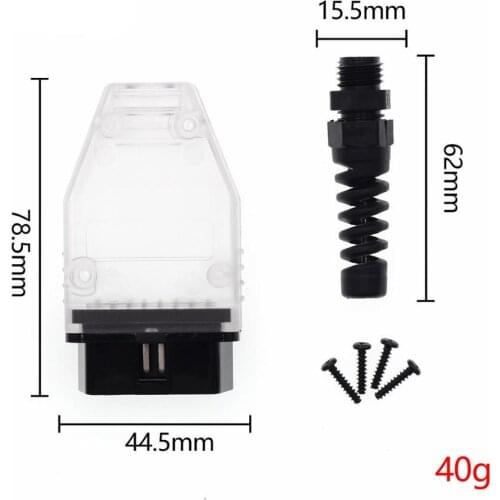 Automotive OBD2 16pin Connector Male OBD Housing with Plug Case SR Screw OBDII