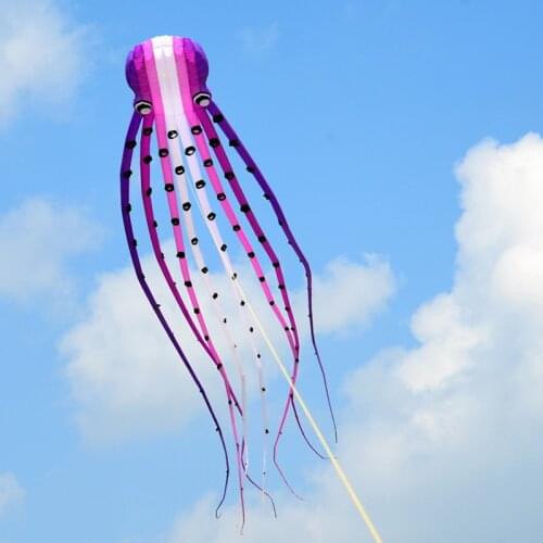 Free shipping purple crystal octopus kite kites for adults delta kite kiteboard power kite ripstop nylon fabric weifang hot