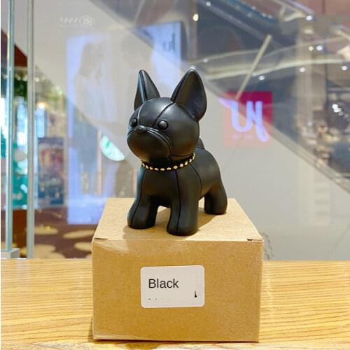 Keychain Creative 7cm x 4cm x 8CM x large bulldog home decoration cute mens and womens french dog car with posing gifts