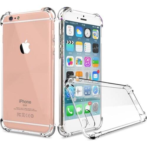 Luxury Transparent Shockproof TPU Case For iPhone 11 X Xr Xs Max Case 13 12 11 Pro Max 8 7 6s Plus SE Case Soft TPU Back Cover