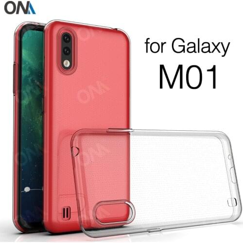 Case For Samsung Galaxy M01 M01S TPU Silicon Clear Fitted Bumper Soft Case for Samsung Galaxy M01 Core Transparent Back Cover