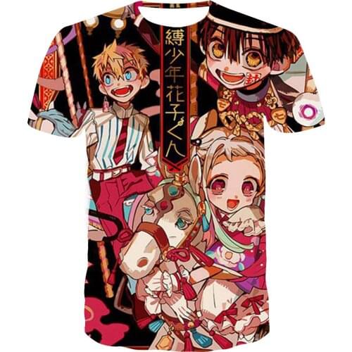 Toilet-Bound Hanako-kun T Shirt for Girls Boys Summer Kids Cartoon Anime Children Short Sleeves Men Women Clothing T-shirt