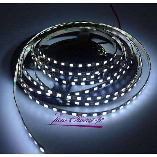 5mm Width 2835 SMD Black PCB Flexible LED Strip Light 12V DC 120leds/m white Wram white 50M