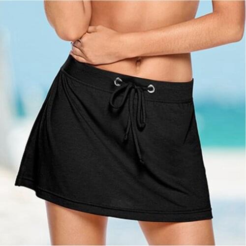 Hot Sales Style Swim Slip Skirt Plus Size XL Casual Beach Cover Up Short Beachwear Quick-drying Skirt