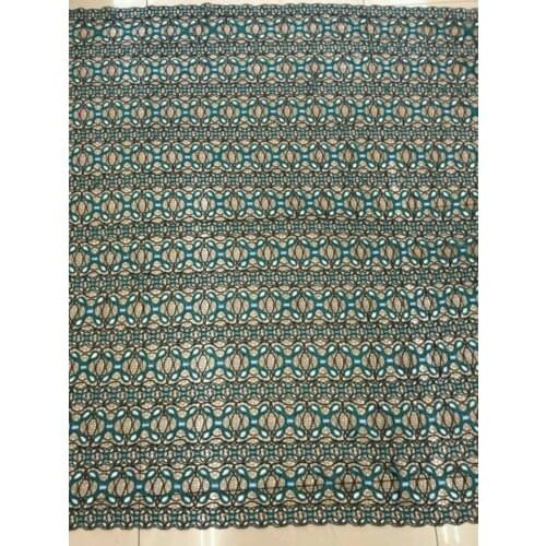 Cotton lace 2018 African lace fabric Renda fashion French tulle lace fabric for dress clothes womens fashion green 5 yard/lot