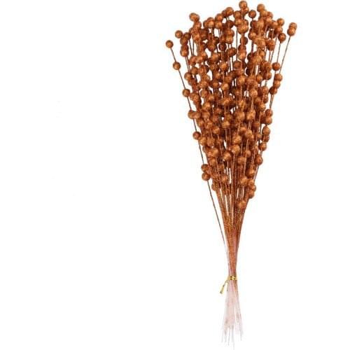 Party Photography Supplies Flower Arrangement Fake Berries Stems No Bad Smell DIY Xmas Wreath 35-40cm Artificial Christmas Picks