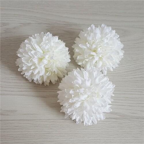 20PCS 7cm Artificial Flower Bouquet Silk Dandelion Flower Ball Fake Flowers DIY Home Wedding Decoration Valentines Day Gifts