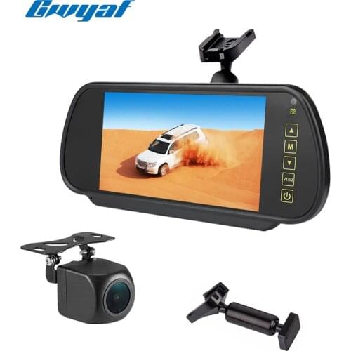 7 Inch Mirror Monitor Camera kit Rear View Mirror Special Original mount bracket for Car RV Pickup Truck Trailer Van Universal