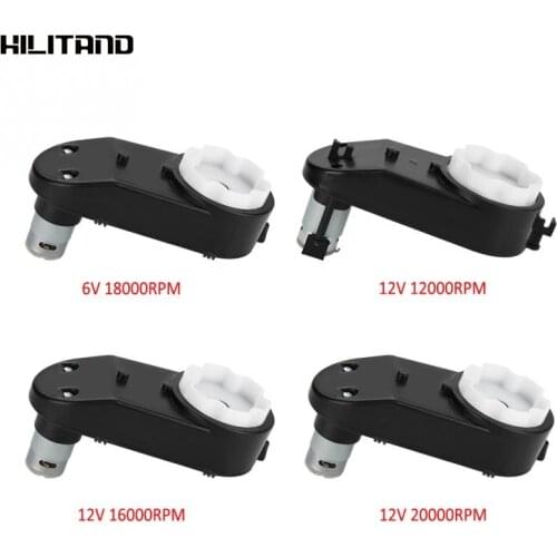 RS390 Electric Motor Gearbox 6V/12V 12000-20000RPM Car DC Motor Gear Box for Kids Car Toy