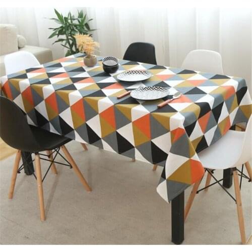 Linen Jacquard with pillowcaseTablecloth Dining Table Cloth Clothes Cloths Desk Cover Rectangular for Table Decoration Manteles