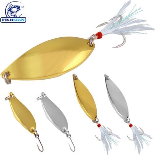 Metal sequins Agkistrodon hooks Leech stir White Stripes long-falling sinking water Full swimming layer Luya bait iron sheet