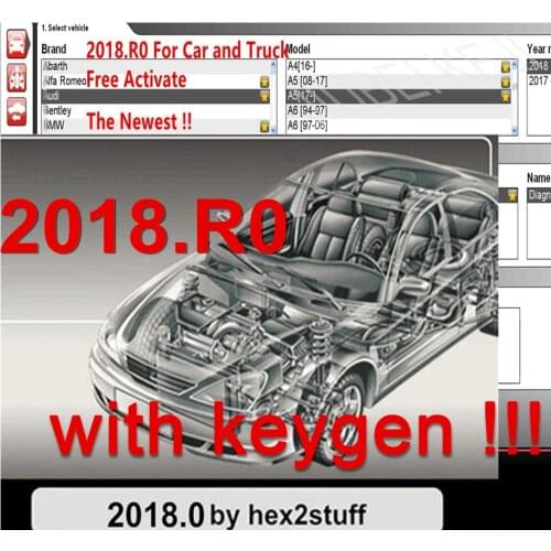 2018R0 OBD2 bluetooth 2017R3 keygen car auto professional diagnostic tools scanner for delphis ds150e 2020 for car and truck