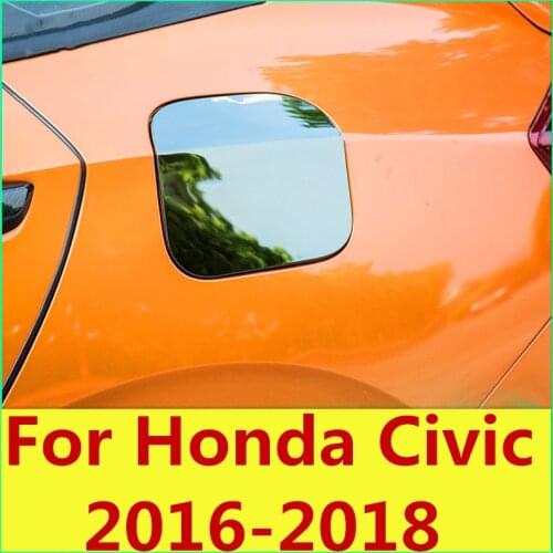 Newest Fuel Tank Cover Decorative sequins car styling Exterior car Accessories For Honda Civic 2016-2018 10th Gen Sedan