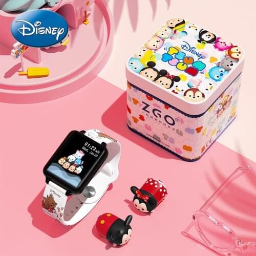 Original Disney Mickey Mouse Minnie Smart Electronic Watch Touch Screen Student Sports Waterproof Multifunctional Alarm Clock