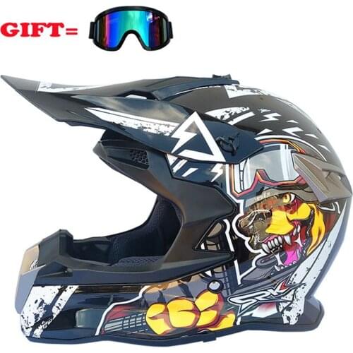 Durable Mens Full Face Off-road Professional Motocross Helmet De Moto Casco Warm Windproof Electric Motorcycle Helmet