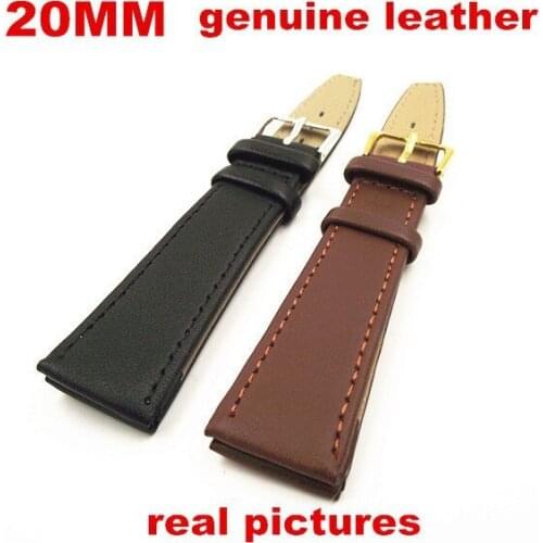 New arrived - High quality 2PCS/lot 20mm genuine leather watch band watch strap watch parts - 32510