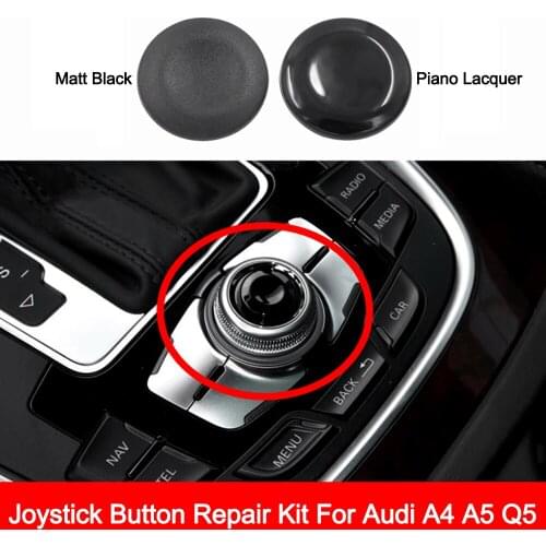 Joystick Knob Button Cover New Genuine Joystick Button Repair Kit Key Cap For Audi A4 A5 Q5 8K0998068A Car Accessories