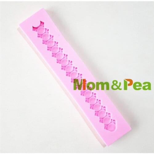 Mom&Pea 1358 Free Shipping Gem Tape Silicone Mold Cake Decoration Fondant Cake 3D Mold Food Grade