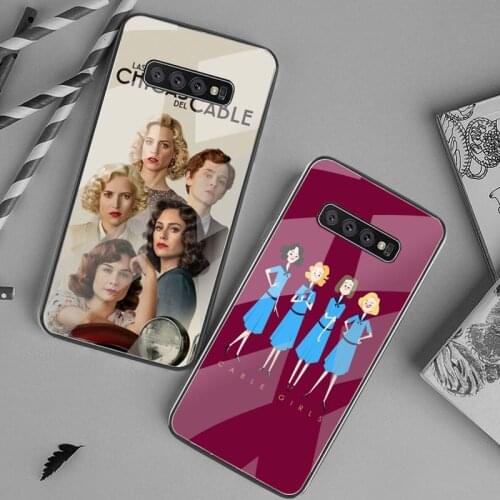 TV Cable Girls Phone Case Tempered Glass For Samsung S20 Plus S7 S8 S9 S10 Plus Note 8 9 10 Plus