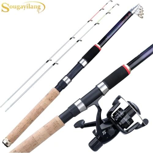 Sougayilang 2.7m/3.0m/3.3m Feeder Fishing Rod Portable Telescopic Professional High Carbon Carp Lure Weight 120-180g De Pesca