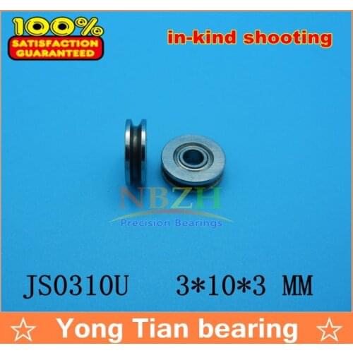 High quality through the wire guide wheels corrective straight with 623U 3*10*3 mm U groove bearings U0310ZZ JS0310U ABEC-5