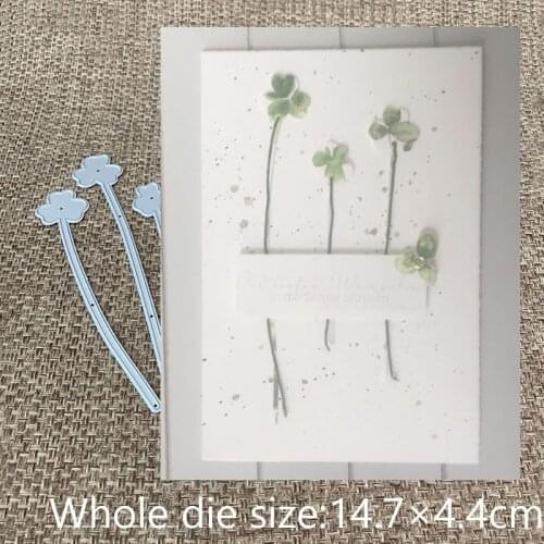XLDesign Craft Metal Cutting Die cut die 3pcs Clover stick decoration scrapbooking Album Paper Card Craft Embossing die cuts