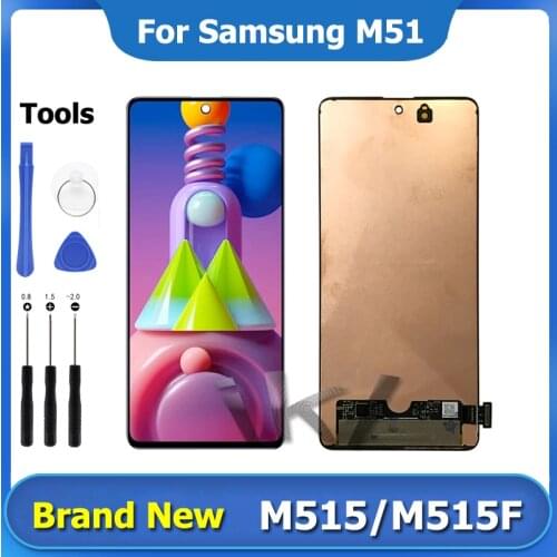 6.7" M51 Super AMOLED LCD Display For Samsung Galaxy M515 Touch Screen Digitizer Assembly Screen Replacement tela SM-M515 Repair