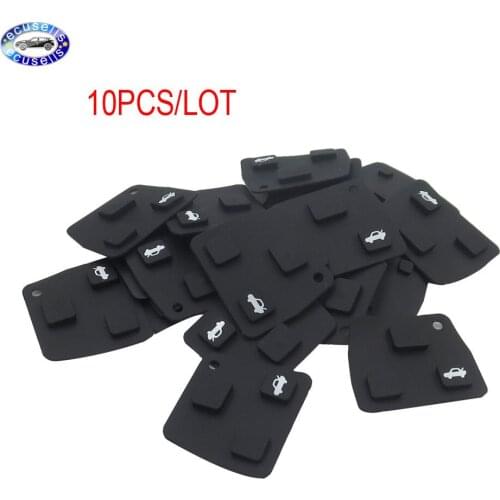 10pcs X Replacement for Toyota Avensis Corolla Yaris for Lexus Rav4 Remote Key Fob 2 or 3 Button Rubber Pad Repair