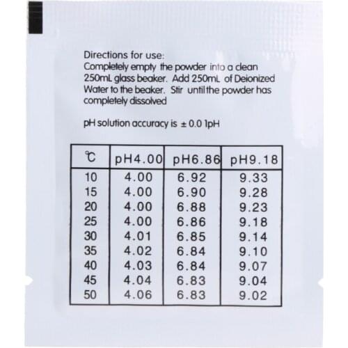 20 Pcs PH Buffer Solution Powder PH For Test Meter Measure Calibration 4.01 6.86