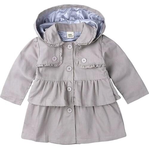 2020 New Childrens Clothing Spring and Autumn Girls Windbreaker Coat Autumn New Childrens Clothing 9 months-5 years old