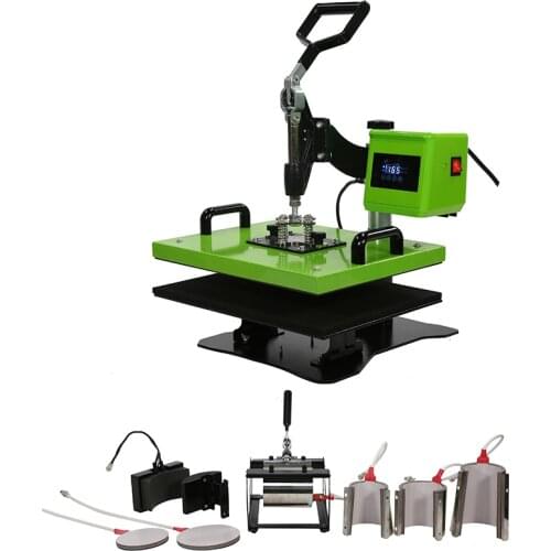 29x38cm 8IN1 Combo Heat Transfer Machine T-shirt Heat Press Machine Customized Mug Plate Cap Hat Heat Printing Machine