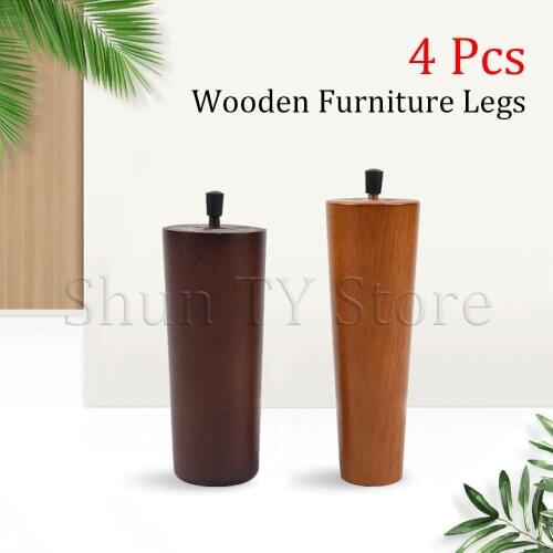 4 Pcs 160/180mm Solid Wood Furniture Legs As Replacement For Sofa Armchair Recliner Dresser TV Stands beds Wooden Furniture Legs