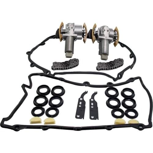 4pc Timing Chain Tensioner Kit L+R For Audi A6 A8 VW Phaeton Touareg V8 4.2L 077109088 077109087 077109087C