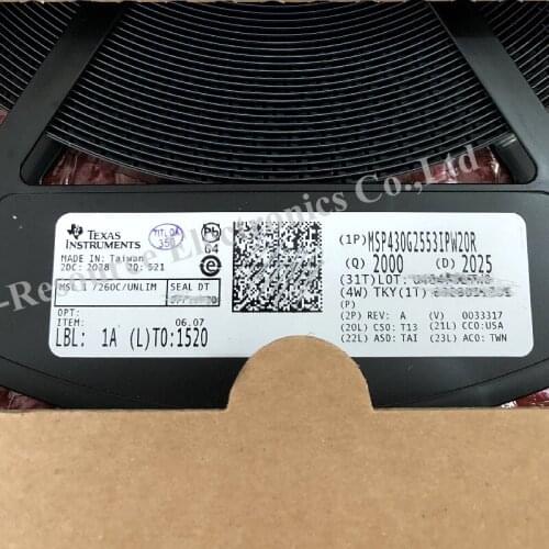 5 pcs) MSP430G2553IPW20R TSSOP-20 430G2553 Mixed Signal Microcontroller