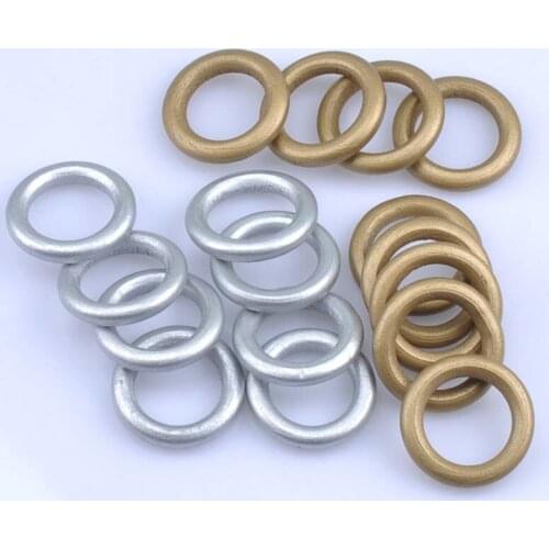 40pcs Gold Silver Large Wooden Ring - 1.26 inch diameter 32mm - Great for Jewelry, Teethers, Rings Toss Games and More MT1478