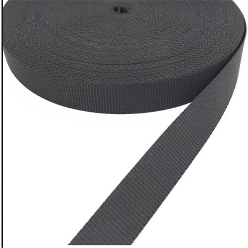 Color pit pattern polyester webbing backpack bag schoolbag strap bundled woven strap 2.5cm 20 meters